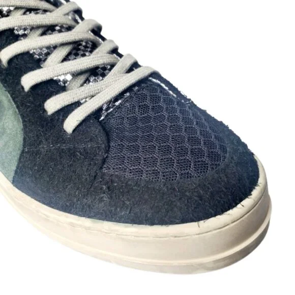 P448 Skate Suede & Leather High Top Green & Black Sneaker. Size 10.5/44 - Picture 8 of 11